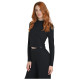 Target Γυναικεία μακρυμάνικη μπλούζα Rib Viscose Long Sleeve Crop Top